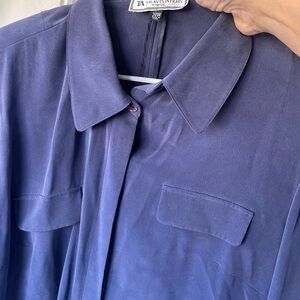 Vintage Travis Ayers  100% Silk Blouse NWT 20W